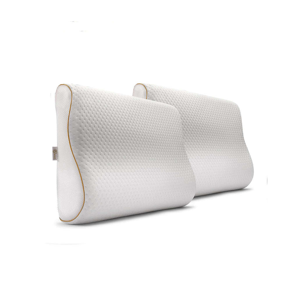 Nackenkissen orthopädisch aus Memory Foam - höhenverstellbar - Lavendelduft – Beno-Sleep®