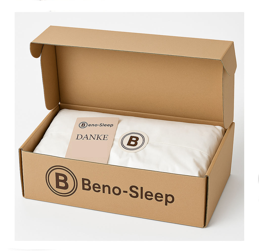 Nackenkissen orthopädisch aus Memory Foam - höhenverstellbar - Lavendelduft – Beno-Sleep®